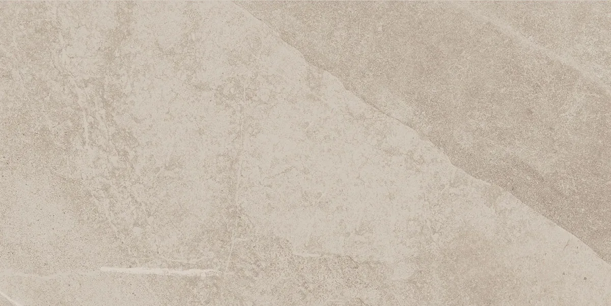 African Slate Taupe: Feinsteinzeugfliese 30×60 cm in warmem Graubeige mit hellen Schieferadern, matte Schieferoberfläche