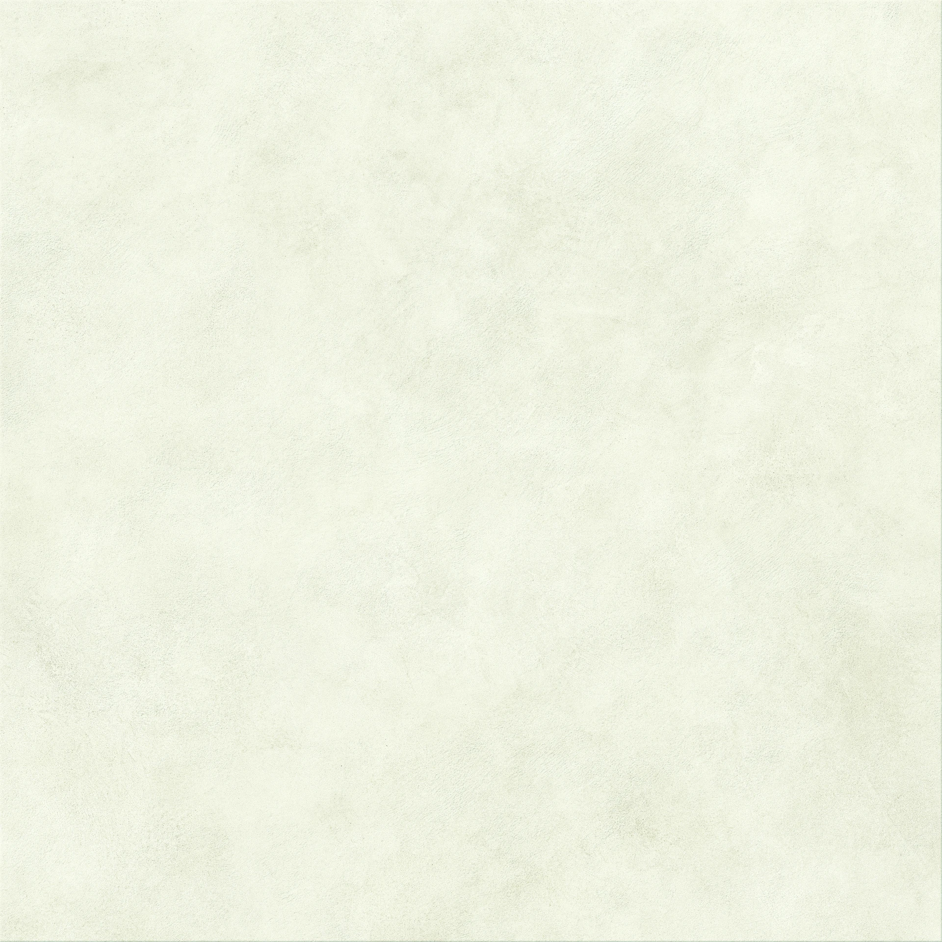 Cremeweiße Betonoptik-Fliese 120×120 cm in mattem Finish mit zart wolkiger Lasur über die Fläche – Ansicht 2.