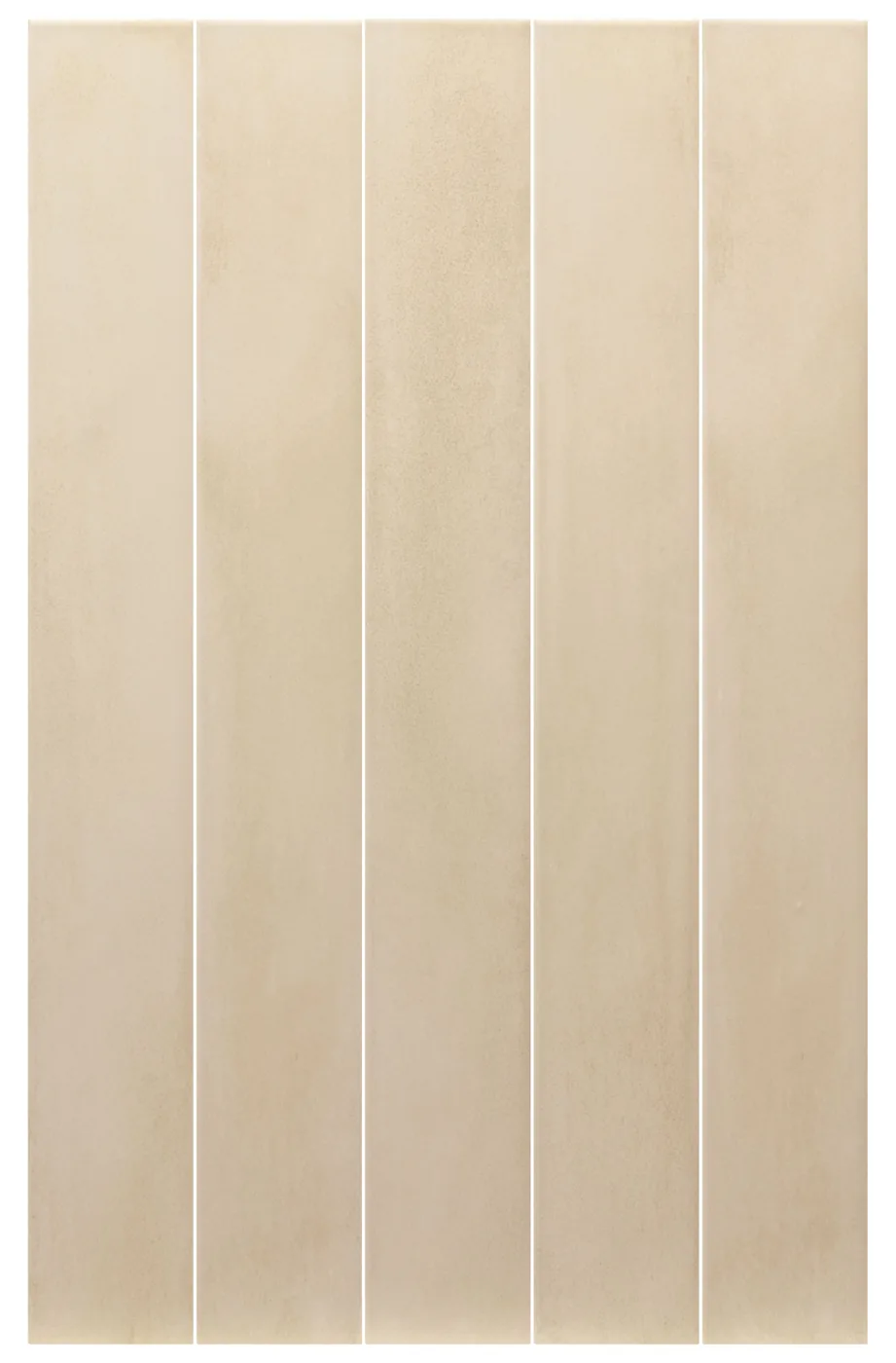 Equipe Stonella Straw, strohbeige Feinsteinzeug-Riemchen 7,5x60 cm matt in frontaler Produktansicht