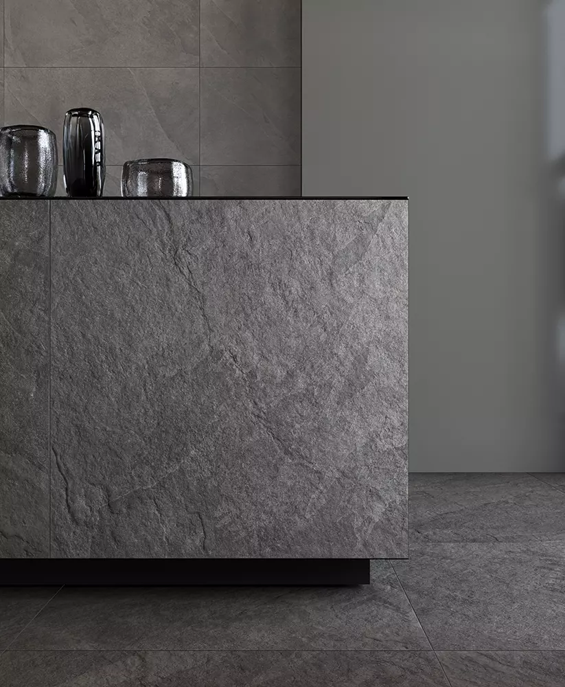 Castelvetro Slate Stones Anthracite - 60x120cm