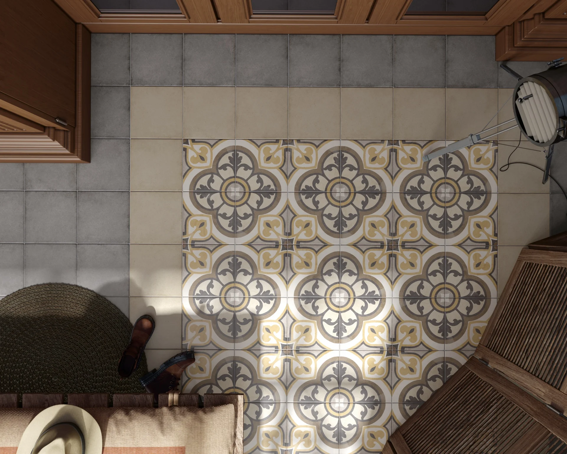 Equipe Art Nouveau Majestic Colour Matt - 20x20 cm R9 B | 8.3 mm