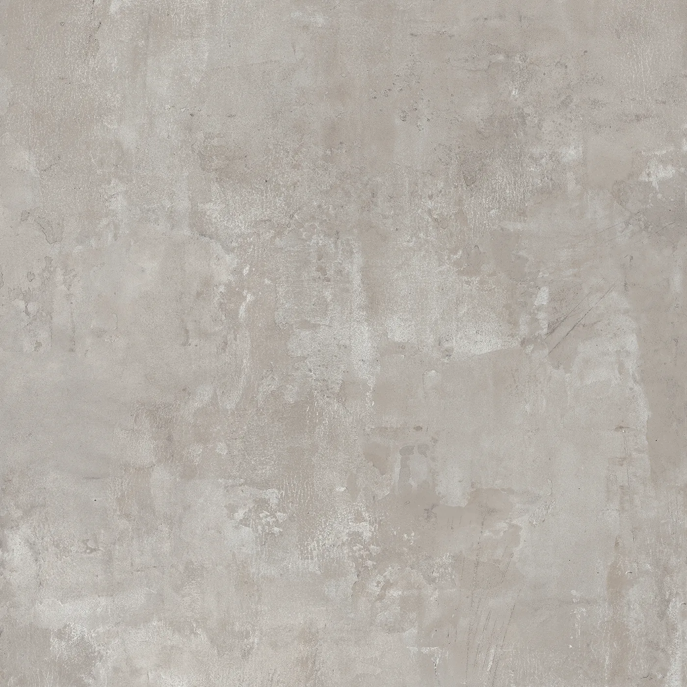 Wand- und Bodenfliese 60×60 cm mit warmgrauer Betonoptik und feiner gleichmäßiger Körnung, matte Oberfläche.