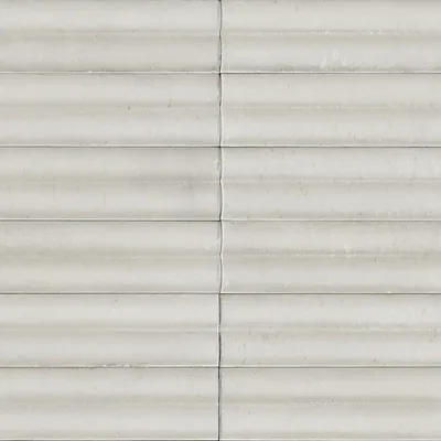 Vorschau Off-White Struttura 3D Swing der Lume-Serie von Marazzi.