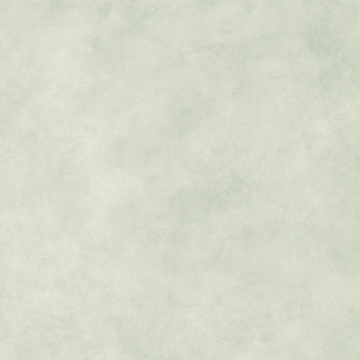 Hellgrau-grüne Betonoptik-Fliese 120×120 cm, mattes Finish mit feiner wolkiger Lasur über die Fläche.