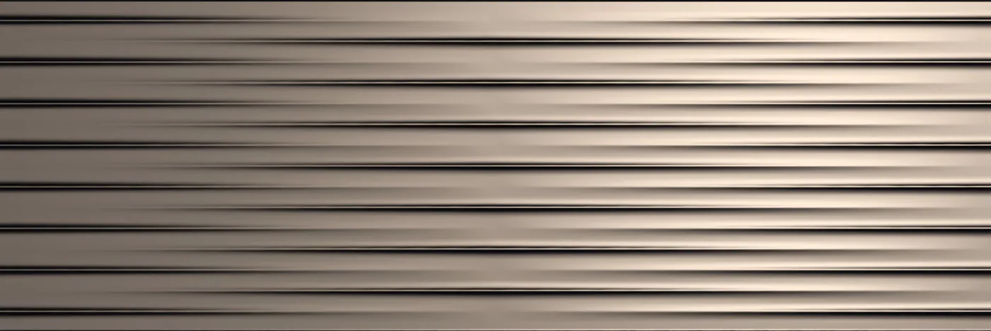 Champagnerfarbene metallisch glänzende Wanddekorfliese 40x120 cm mit Relief aus waagerechten Falten