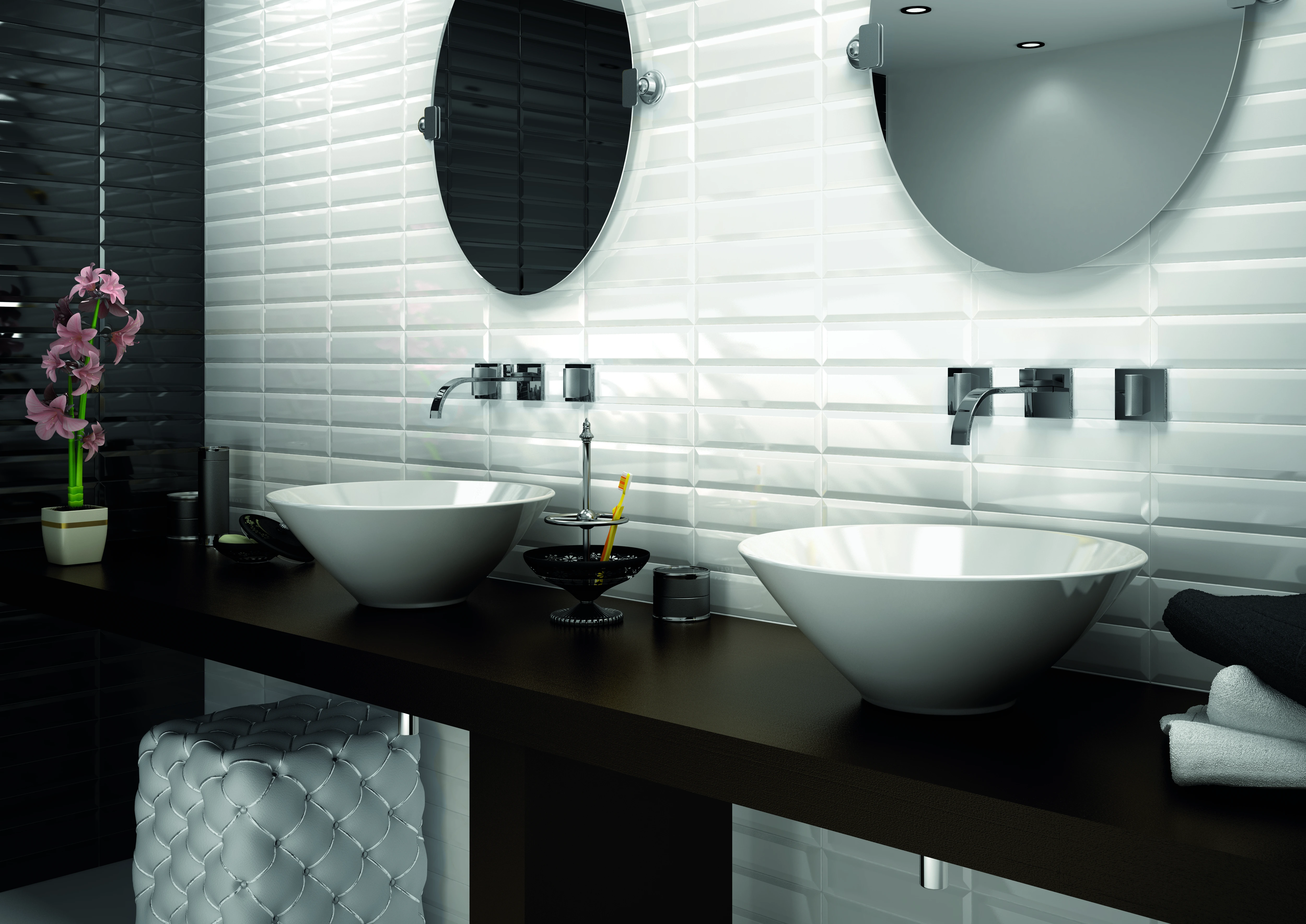 Equipe Metro White Glänzend - 7.5x30 cm | 8 mm