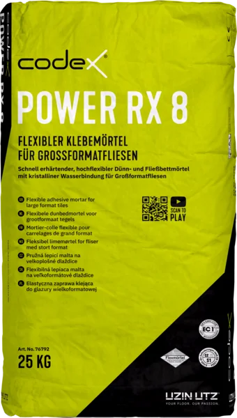Codex Power RX 8 Flexklebemörtel für Großformatfliesen - 25 KG