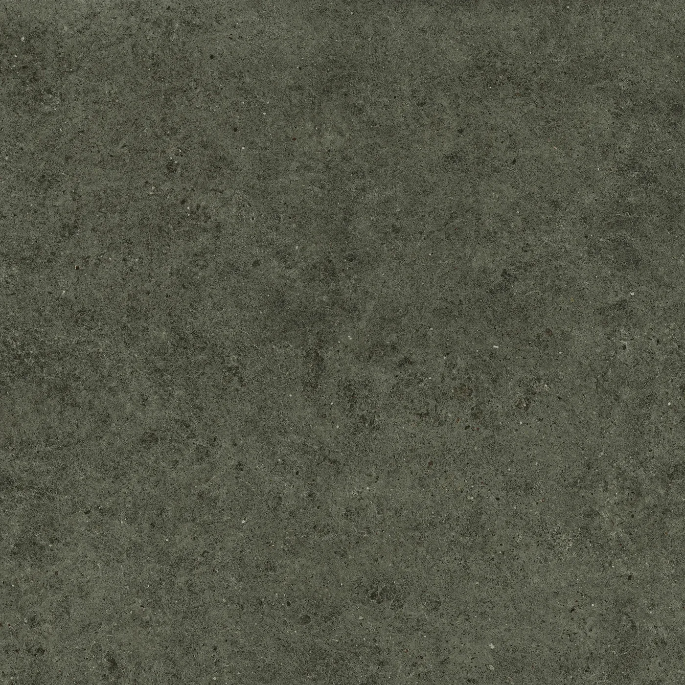Boost Stone Tobacco von Atlas Concorde: dunkel olivgrau-braunes Feinsteinzeug in matter Steinoptik, 120x120 cm
