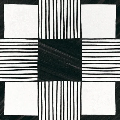 Dekor-Vorschau Cloth B&W der Equipe-Serie.