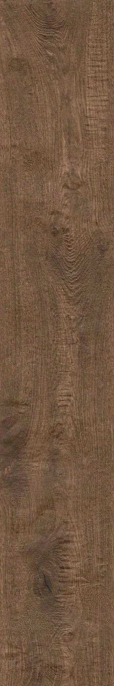 Diele 20×120 cm hochkant in dunkler rotbrauner Holzoptik, matte Oberfläche, sichtbare Maserung, weißer Hintergrund.