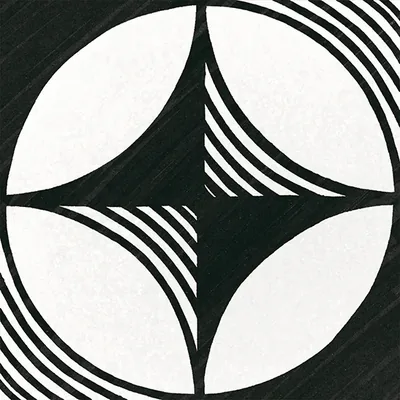 Dekor-Vorschau Compass B&W der Equipe-Serie.