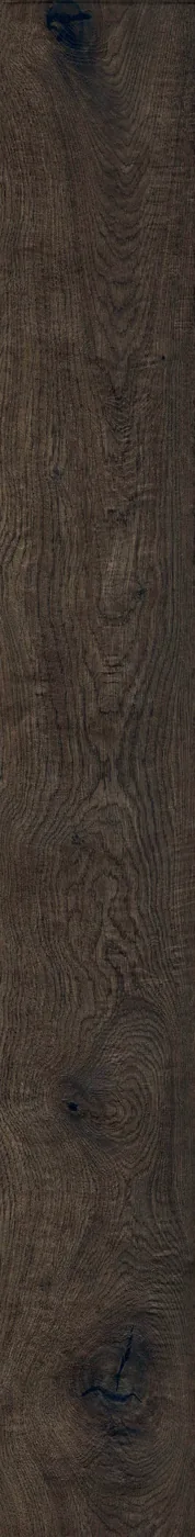 Lange Diele 22,5×180 cm hochkant in fast schwarzbrauner Holzoptik, matte Oberfläche, sichtbare Maserung, weißer Hintergrund.