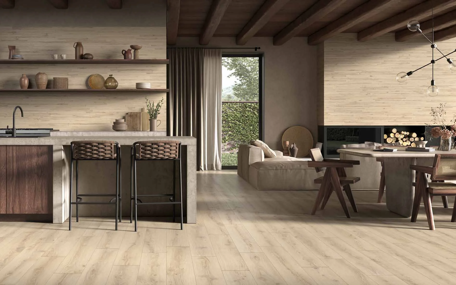 Castelvetro Alpi Larice Matt - 20x120 cm R10 A + B | 9,5 mm