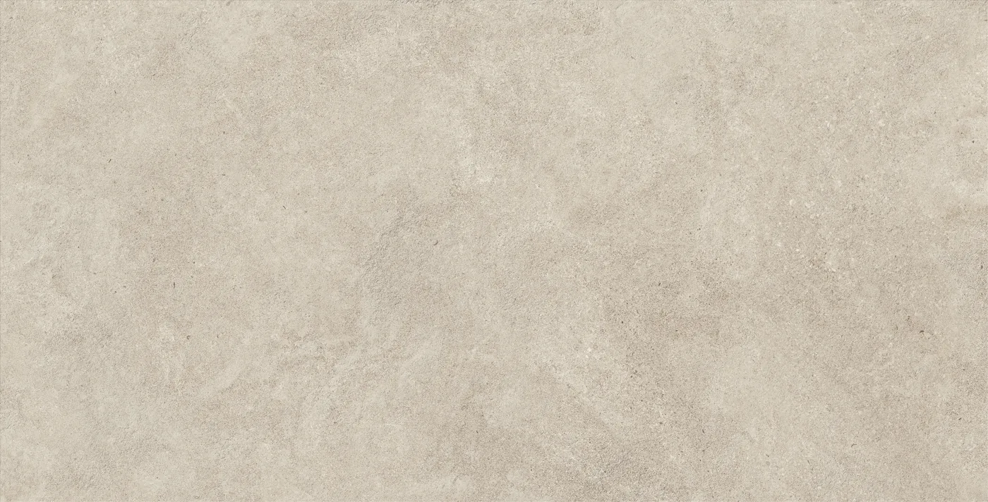 Boost Icor Dust von Atlas Concorde: warm hellgreiger Feinsteinzeug in matter Steinoptik, 75 x 150 cm