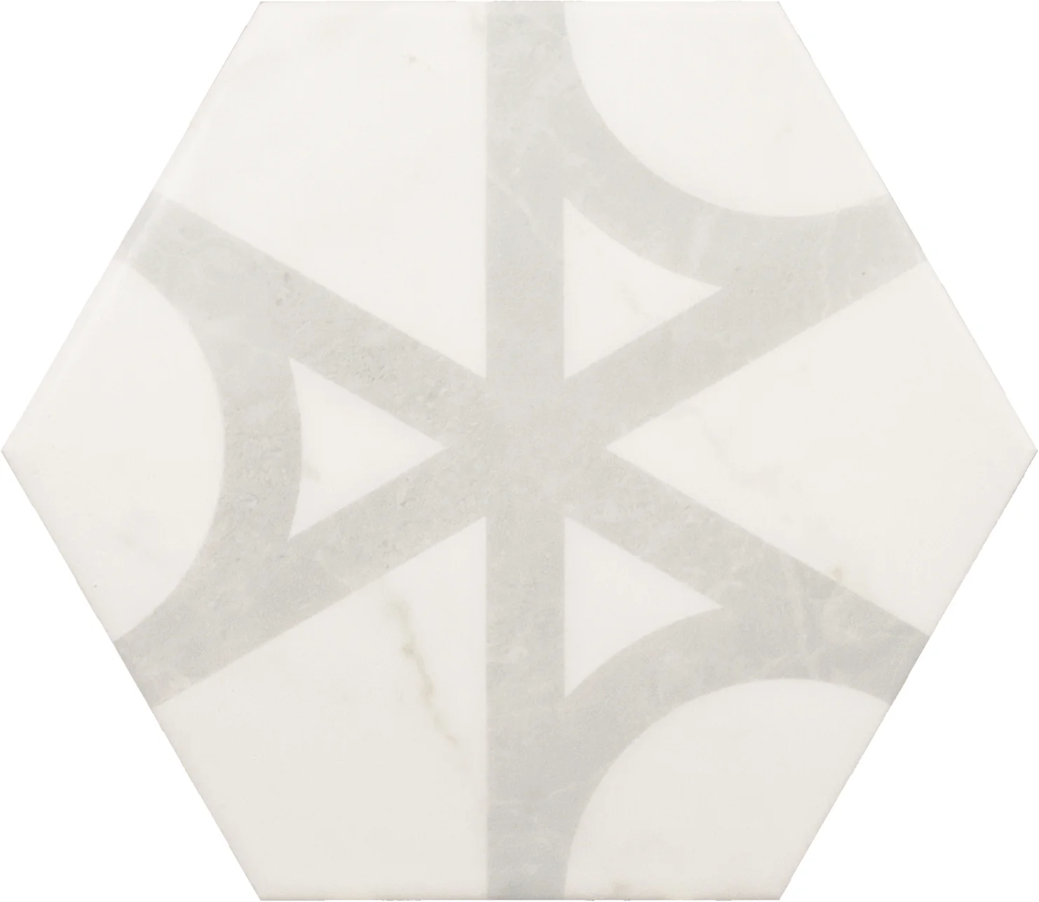 Equipe Carrara Hexagon Flow Matt - 17.5x20 cm | 8 mm
