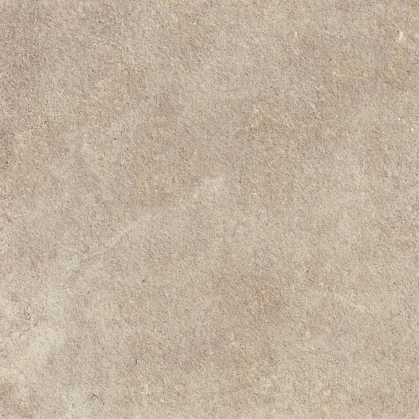 Sandbeige Feinsteinzeug-Terrassenplatte 60×60 cm in Sandsteinoptik, 20 mm stark, mit feinkörniger strukturierter Oberfläche.