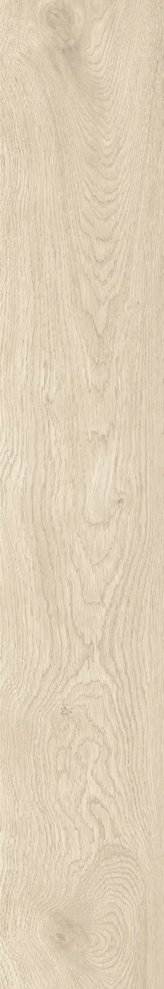 Diele 20×120 cm hochkant in sehr heller Creme-Holzoptik, matte Oberfläche, sichtbare Maserung, weißer Hintergrund.