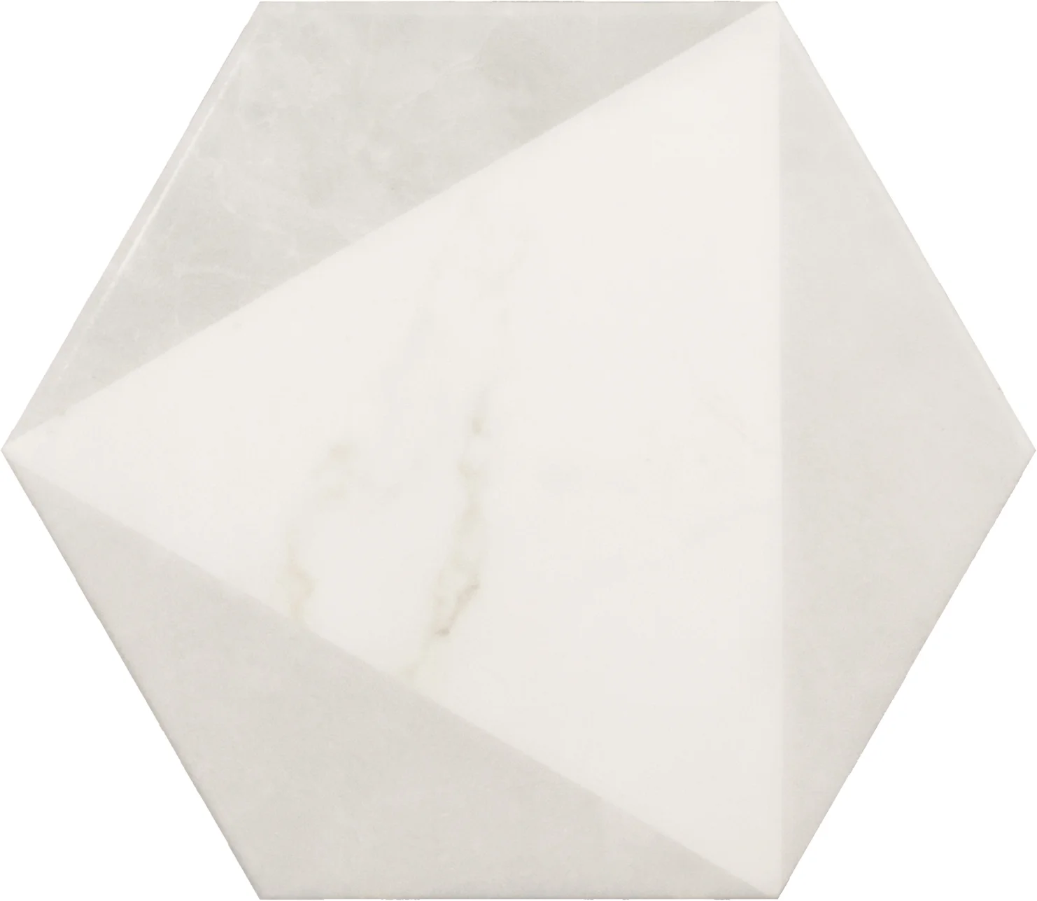 Equipe Carrara Hexagon Peak Matt - 17.5x20 cm | 8 mm