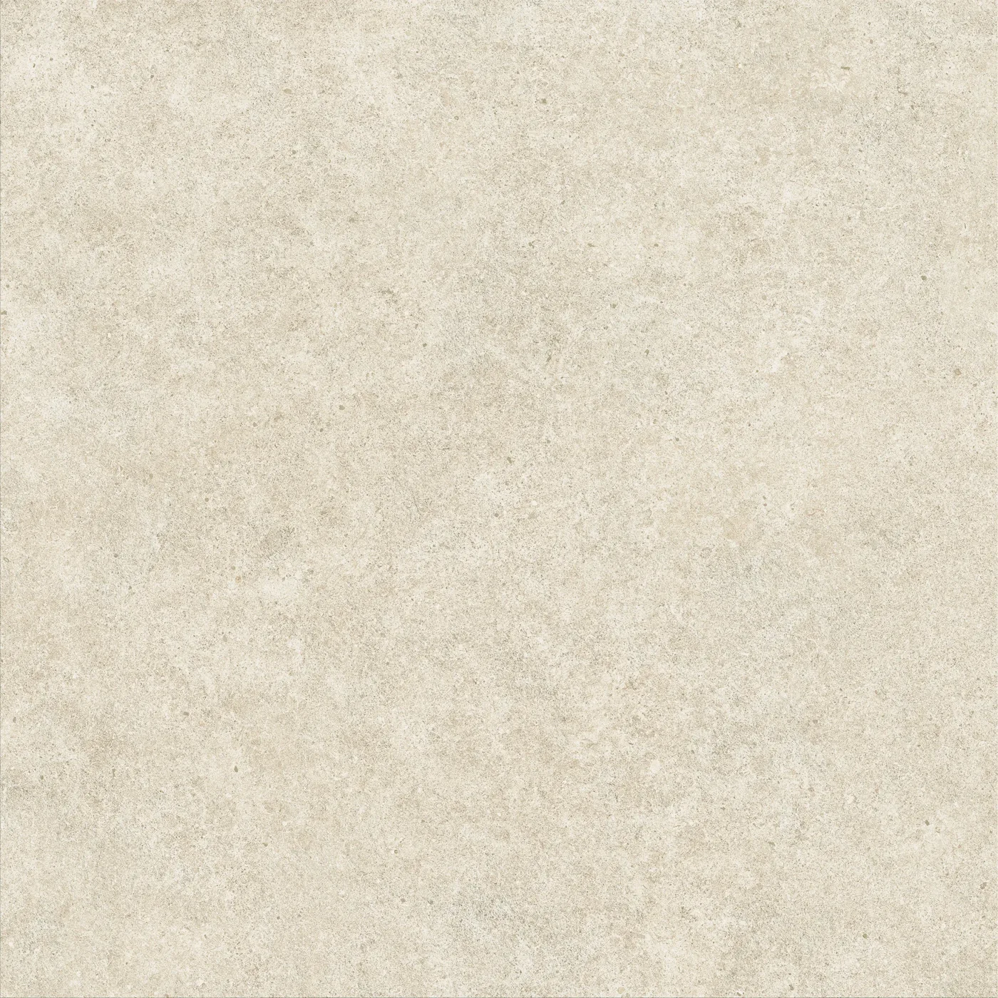 Boost Stone Ivory von Atlas Concorde: cremeweiße Feinsteinzeug-Fliese in matter, wolkiger Kalksteinoptik, 120x120 cm