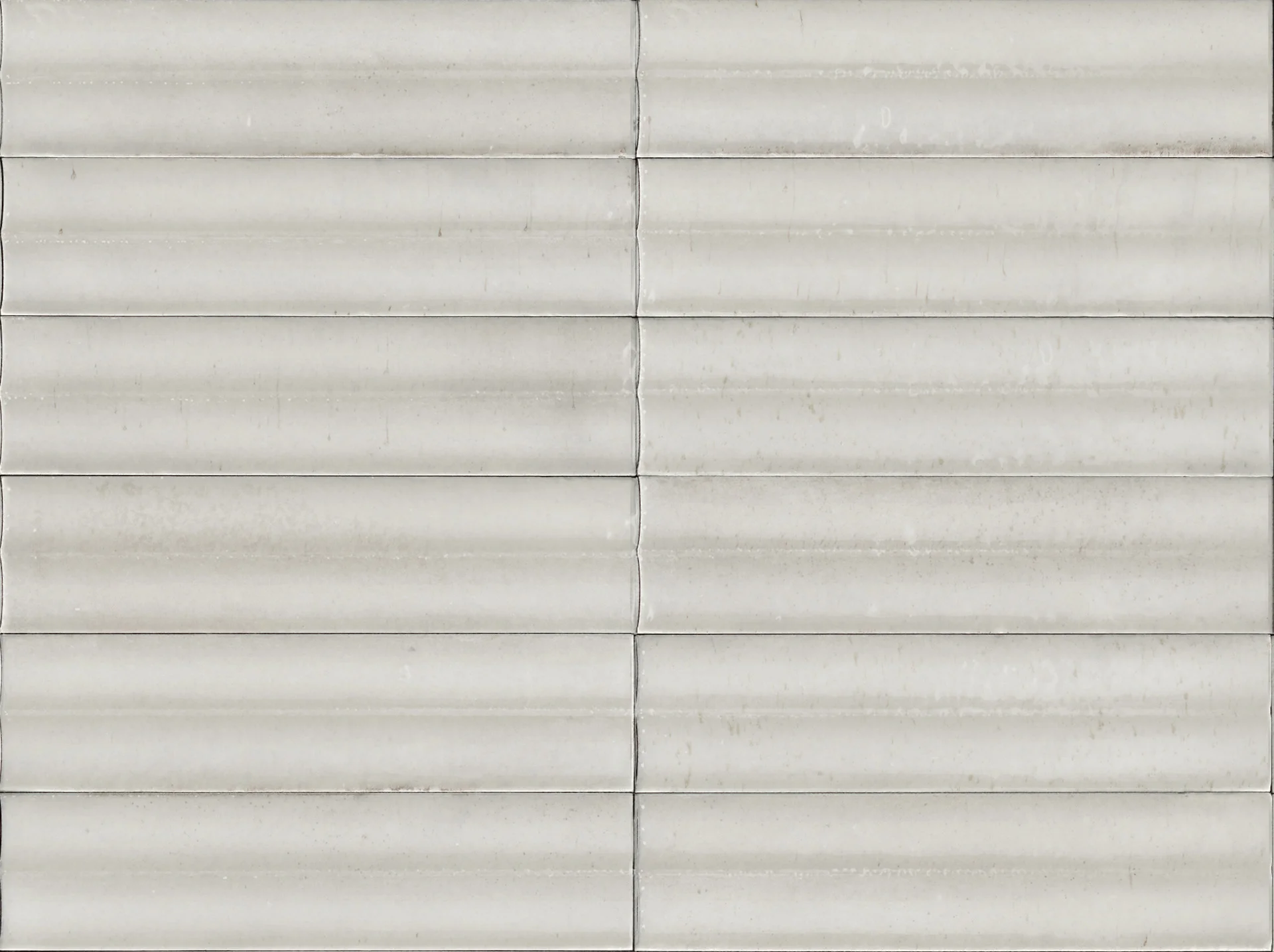 Marazzi Lume Off-White Struttura 3D Swing Glänzend - 6x24 cm | 14 mm