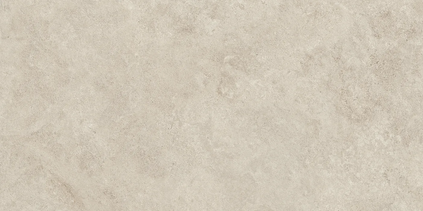 Boost Icor Dust von Atlas Concorde: warm hellgreiger Feinsteinzeug in matter Steinoptik, 60 x 120 cm