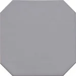 Equipe Octagon Wand- und Bodenfliese Gris, achteckige Fliese in mattem Grau, 20x20 cm, Vintage-Optik