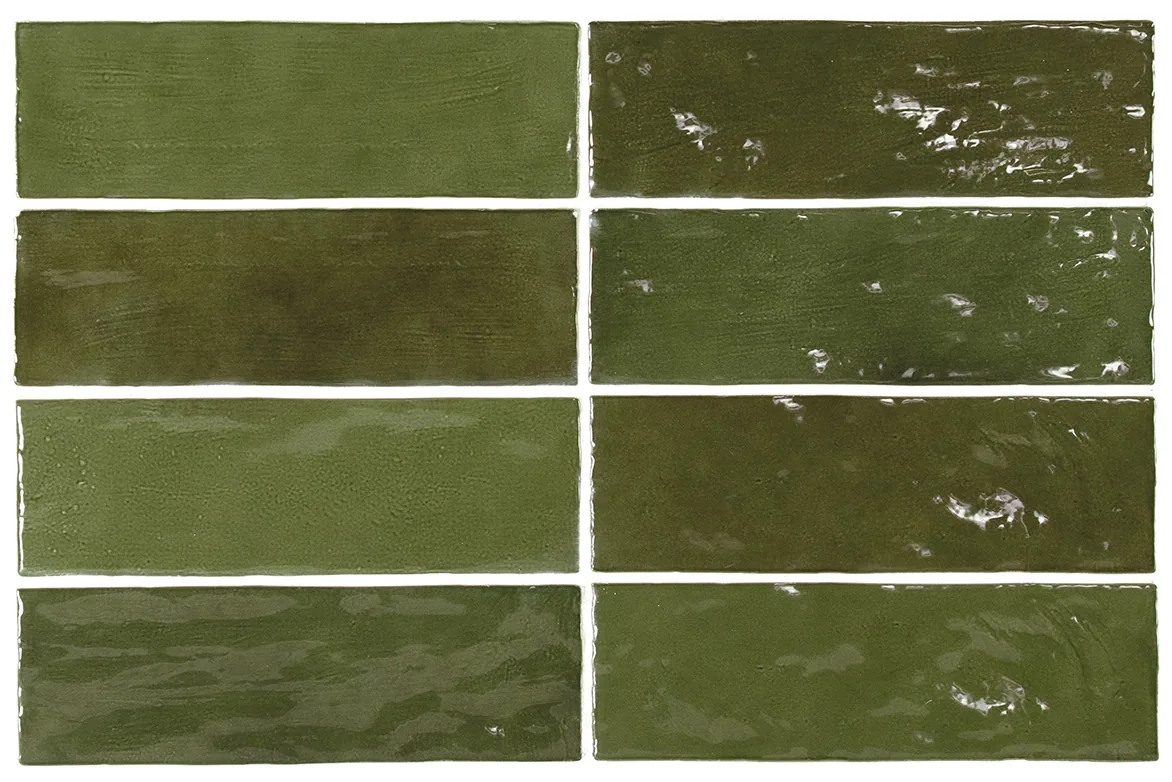 Equipe La Riviera Botanical Green Glänzend - 6,5x20 cm | 8 mm