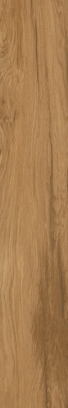 Fliese in Holzoptik Cherry 14,5x90 cm, rötlich-braune Eiche mit langer Maserung und dunkleren Flammen