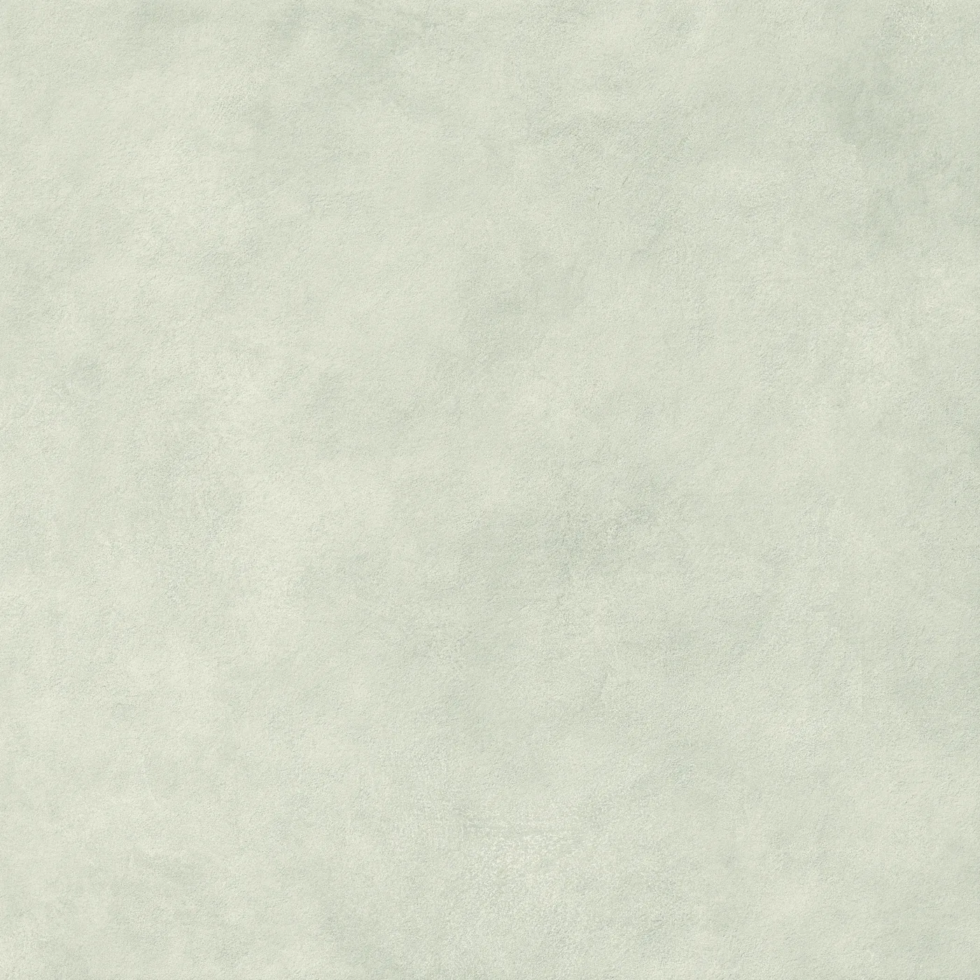 Hellgraue Betonoptik-Fliese 120×120 cm, matt, mit weicher wolkiger Lasur über die ganze Fläche.