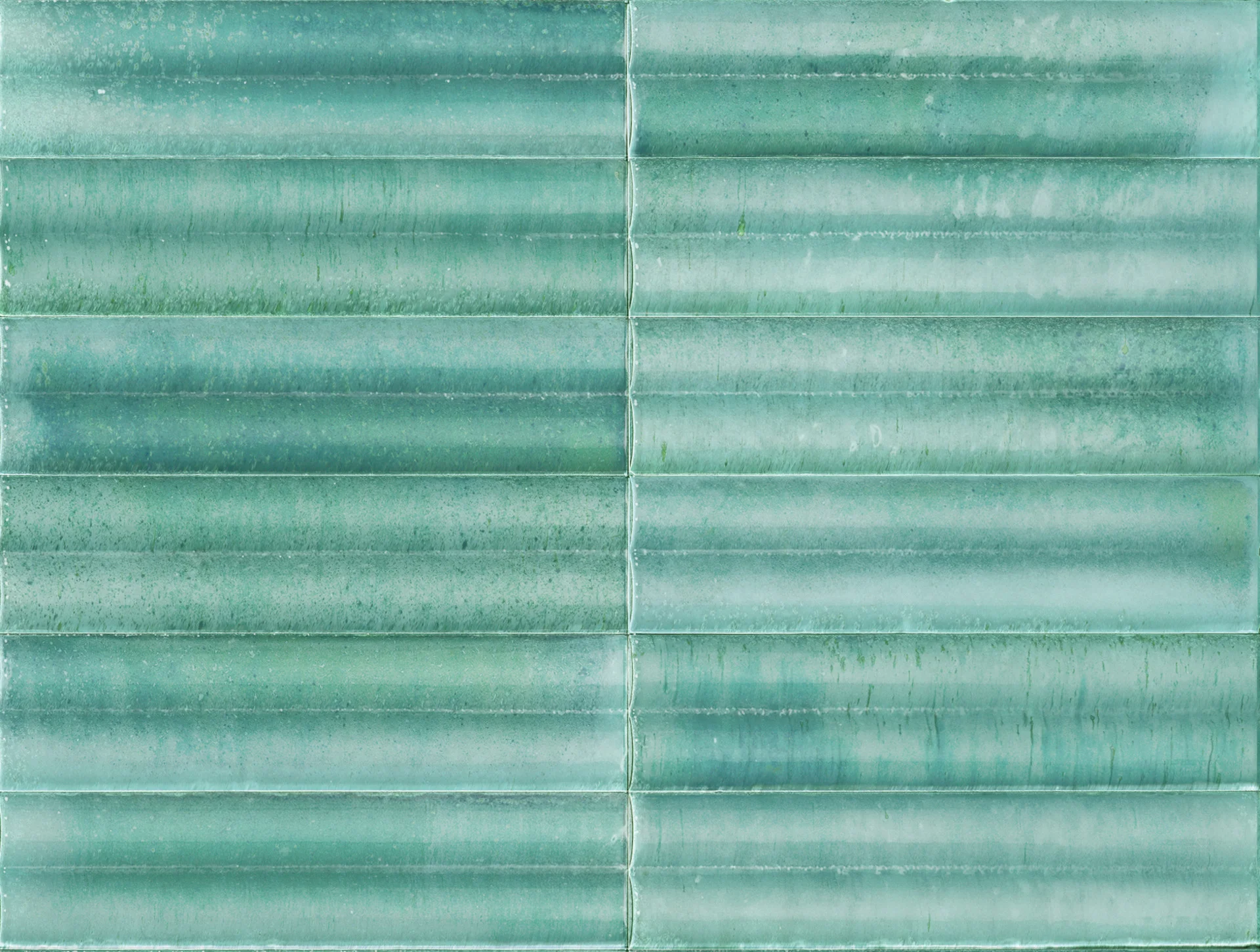 Marazzi Lume Turquoise Struttura 3D Swing Glänzend - 6x24 cm | 14 mm