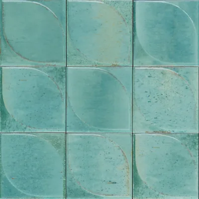 Vorschau Turquoise Struttura 3D Dew der Lume-Serie von Marazzi.