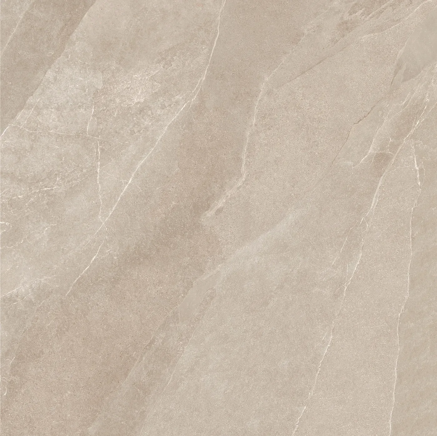 African Slate Taupe: Feinsteinzeugfliese 120×120 cm in warmem Graubeige mit hellen Schieferadern, matte Schieferoberfläche