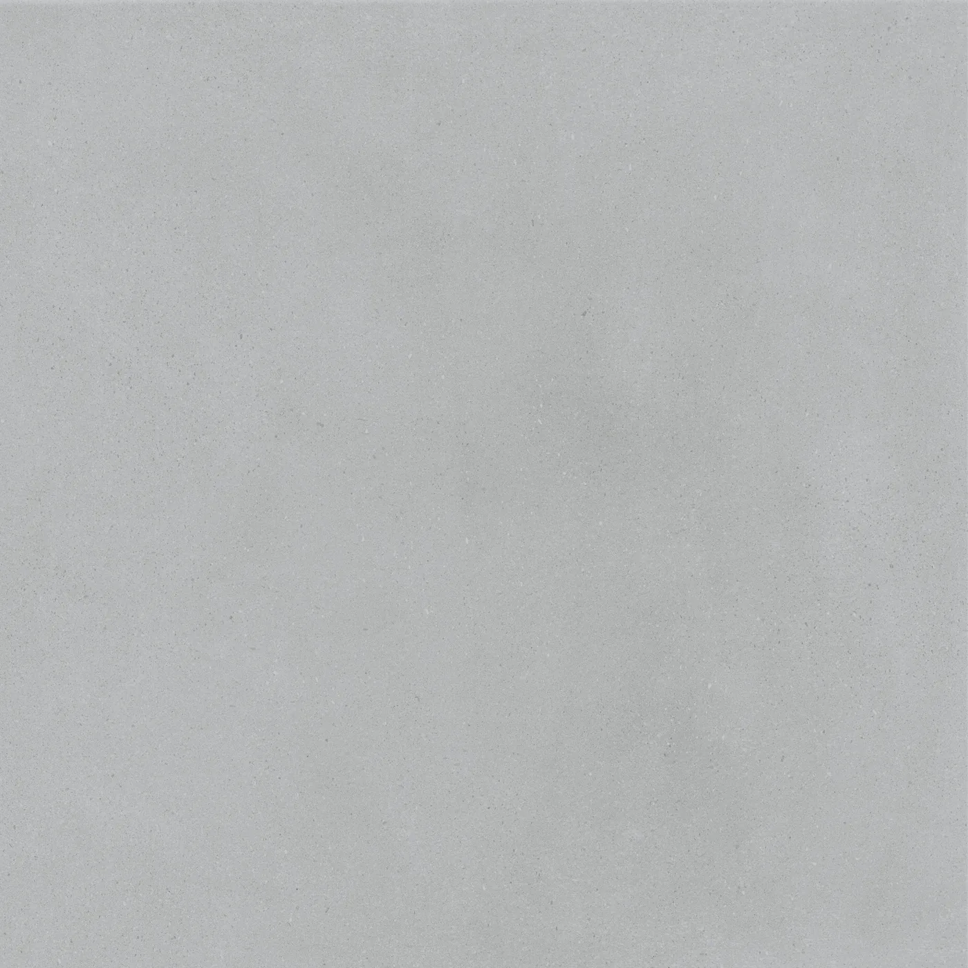 Mittelgraue Betonoptik-Fliese 75x75 cm mit wolkiger, wie gespachtelt wirkender Schattierung, matt.