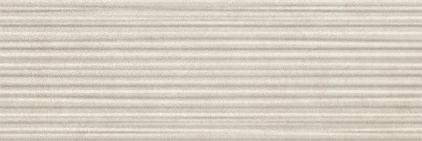 Wandfliese Marazzi Room Wall 3D Blaze Beige 20x60 cm mit waagerechten Rillen, Steingut