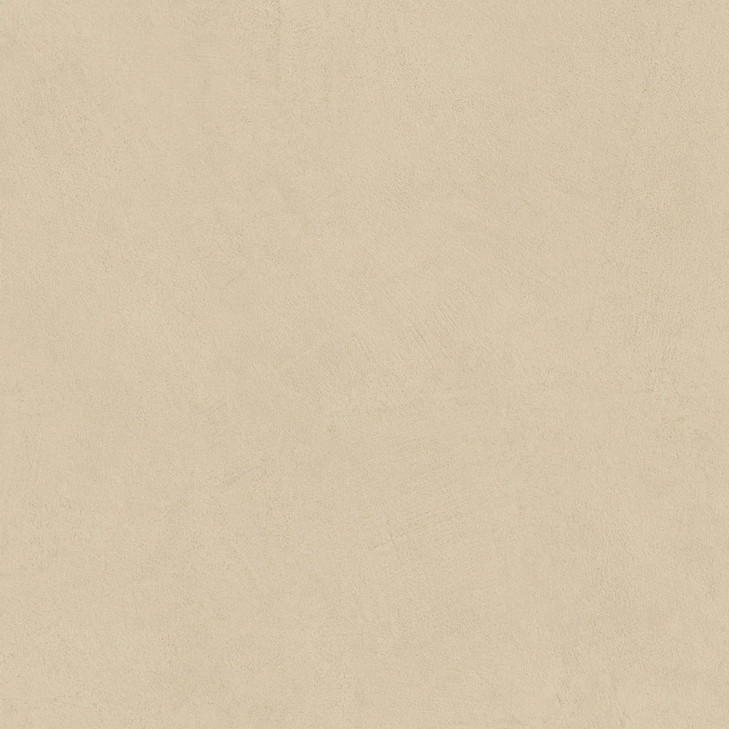 Goldbeige Fliese in Betonoptik, 120×120 cm, mit matter, fein gewolkter Oberfläche.