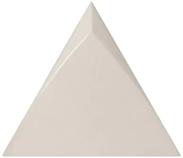 Equipe Magical 3 Tirol Greige, 10,8x12,4 cm: glänzende 3D-Wandfliese in greige mit Diagonalrelief.