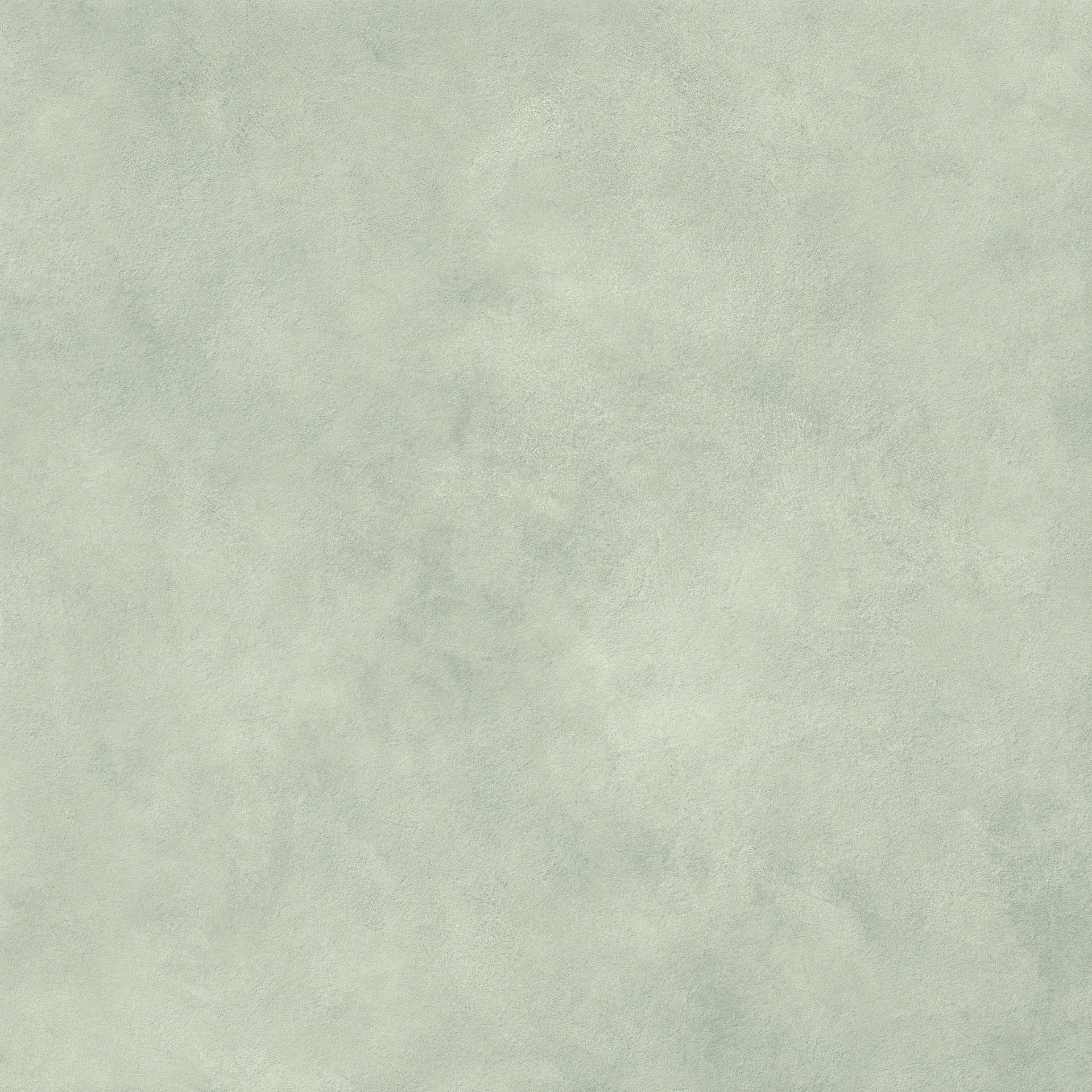 Salbeigrüne Betonoptik-Fliese 120×120 cm, matt, mit weicher wolkiger Lasur über die ganze Fläche – Ansicht 3.