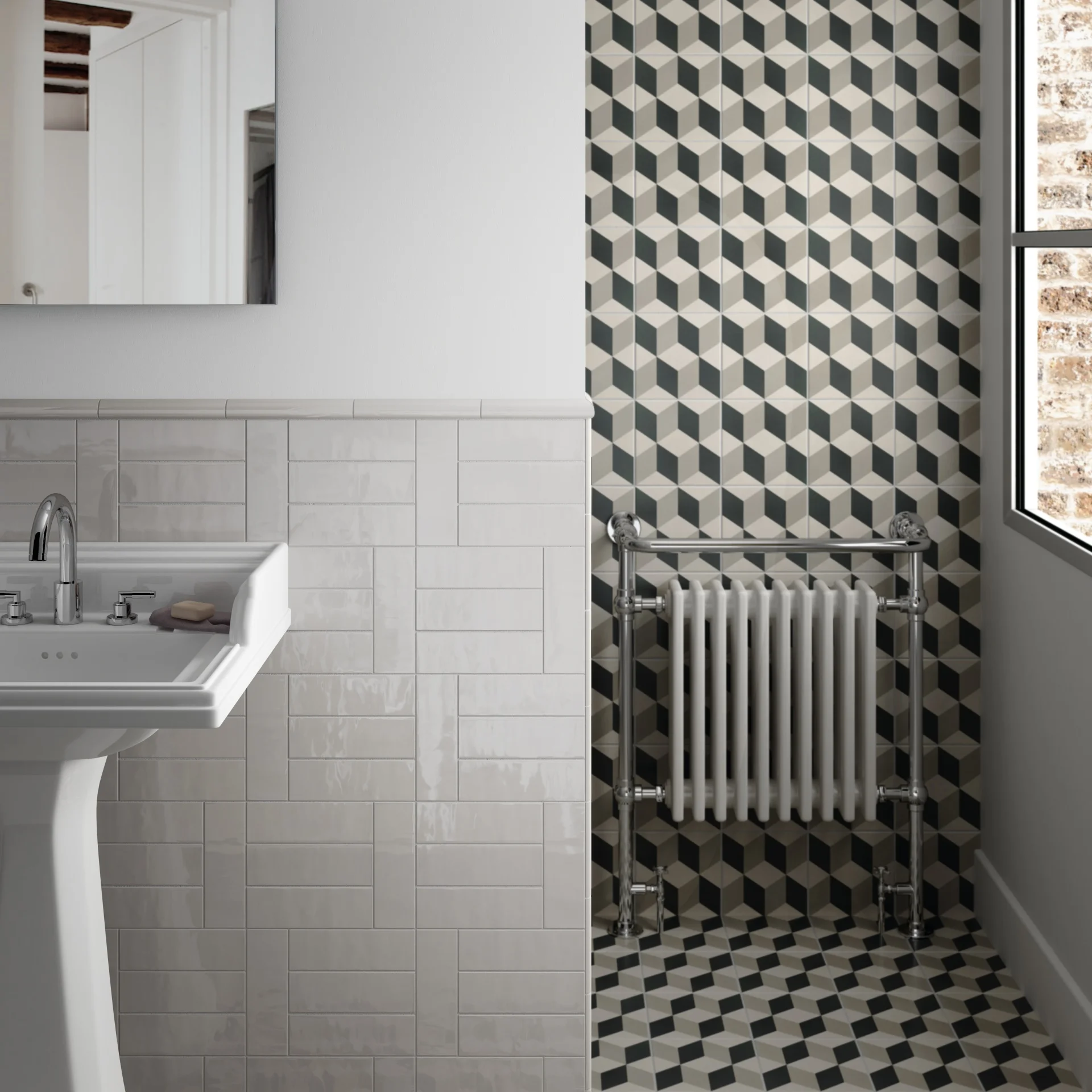 Equipe Country Gris Claro Glänzend - 6.5x20 cm | 8 mm