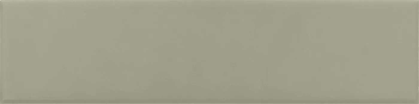 Equipe Costa Nova Tansy Green Wandfliese 5x20 cm aus glasiertem Steingut, matt, glatte Oberfläche, für Innenwände.