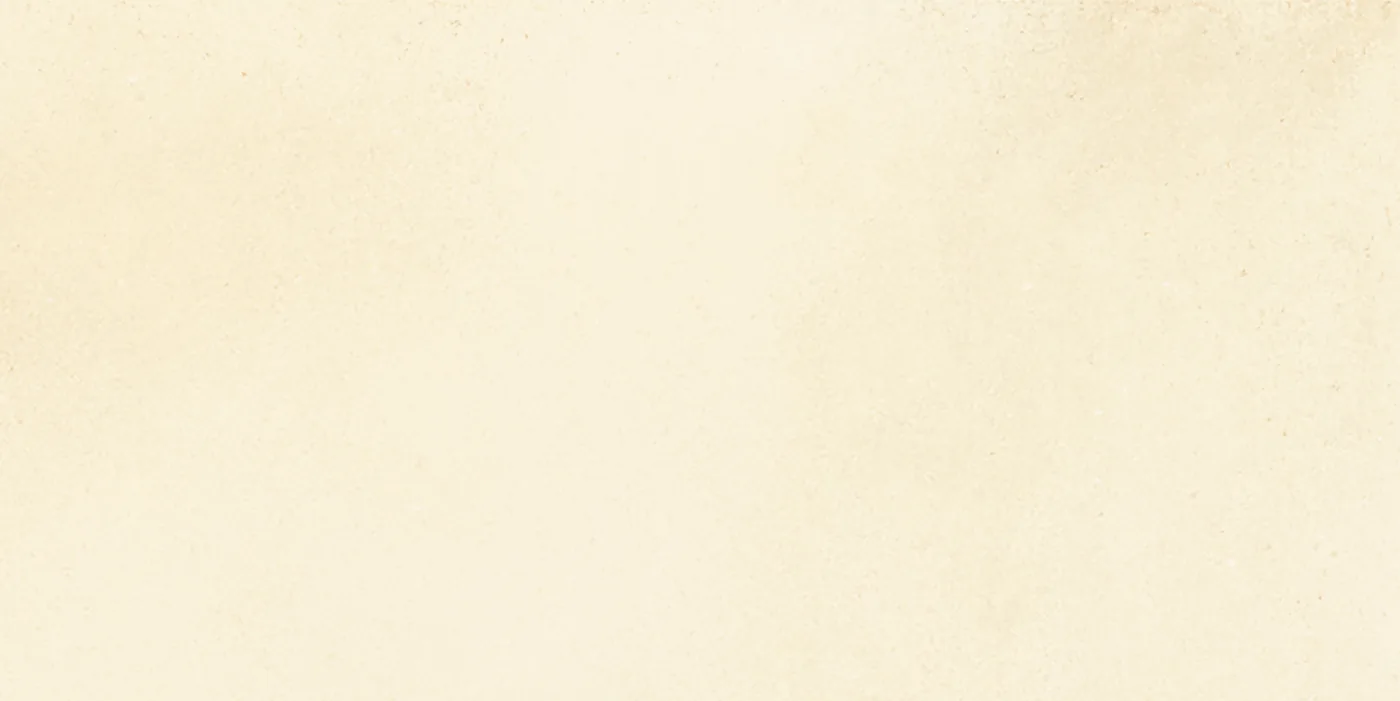 Cremefarbene Fliese in Steinoptik, 15x30 cm, matte, nahezu einfarbige Oberfläche mit sanfter Wolkung und ohne Adern.