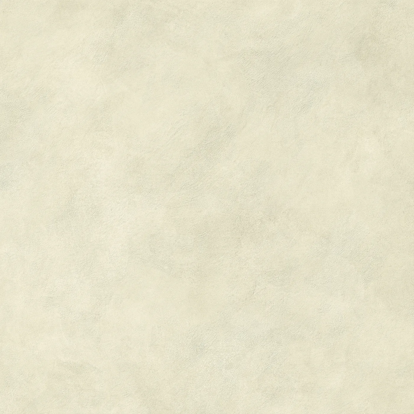 Cremebeige Betonoptik-Fliese 120×120 cm, matt, mit weicher wolkiger Lasur über die ganze Fläche.