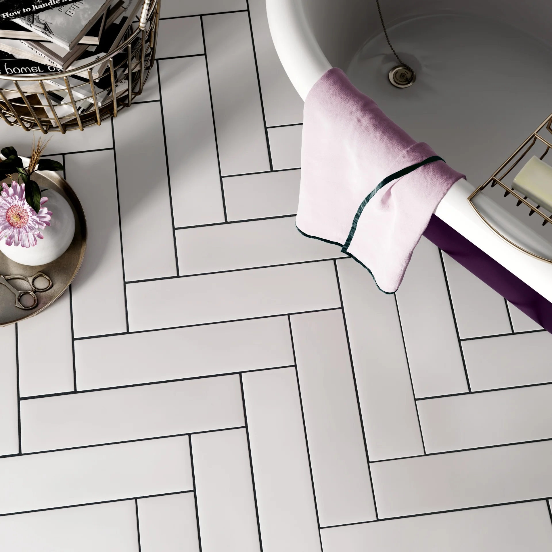 Equipe Stromboli White Plume Matt - 9.2x36.8 cm R9 B | 8.3 mm