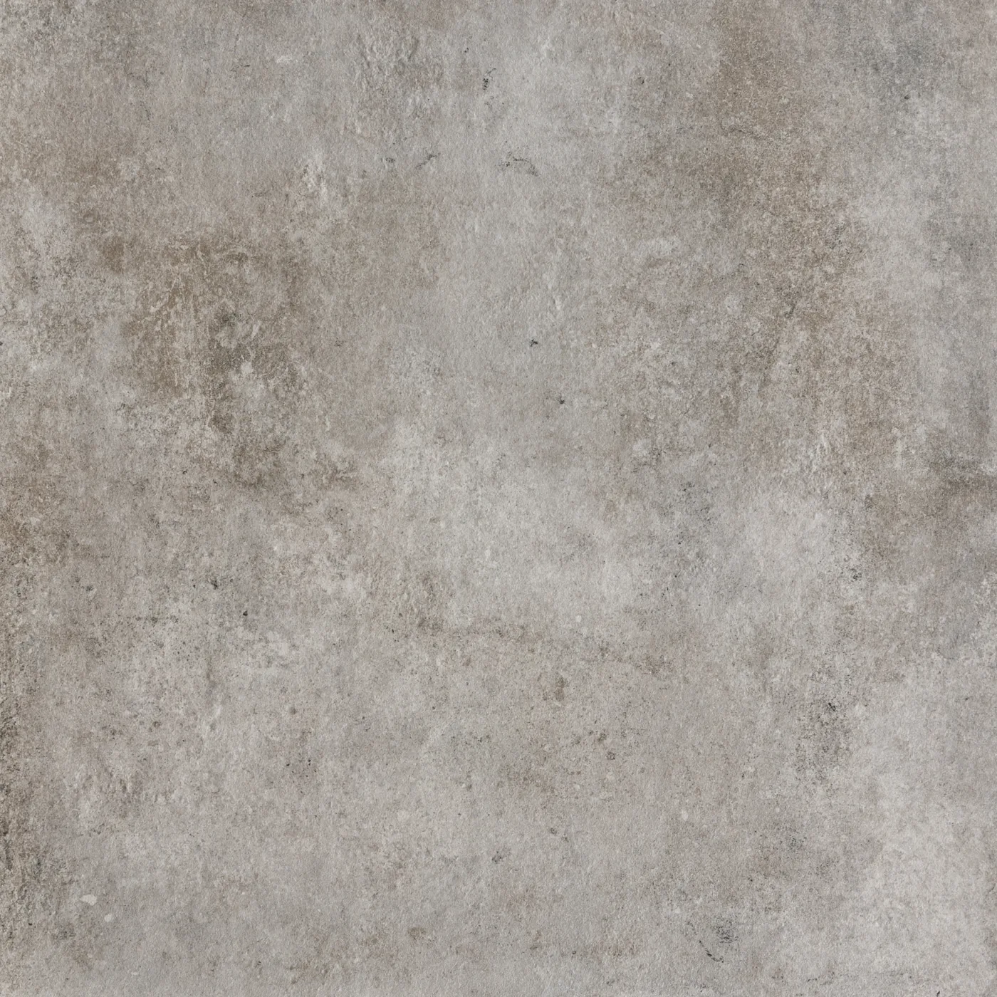 Hell graubeige Steinoptik-Fliese 60x60 cm, matt, mit feiner wolkiger Struktur und zarten Schattierungen.