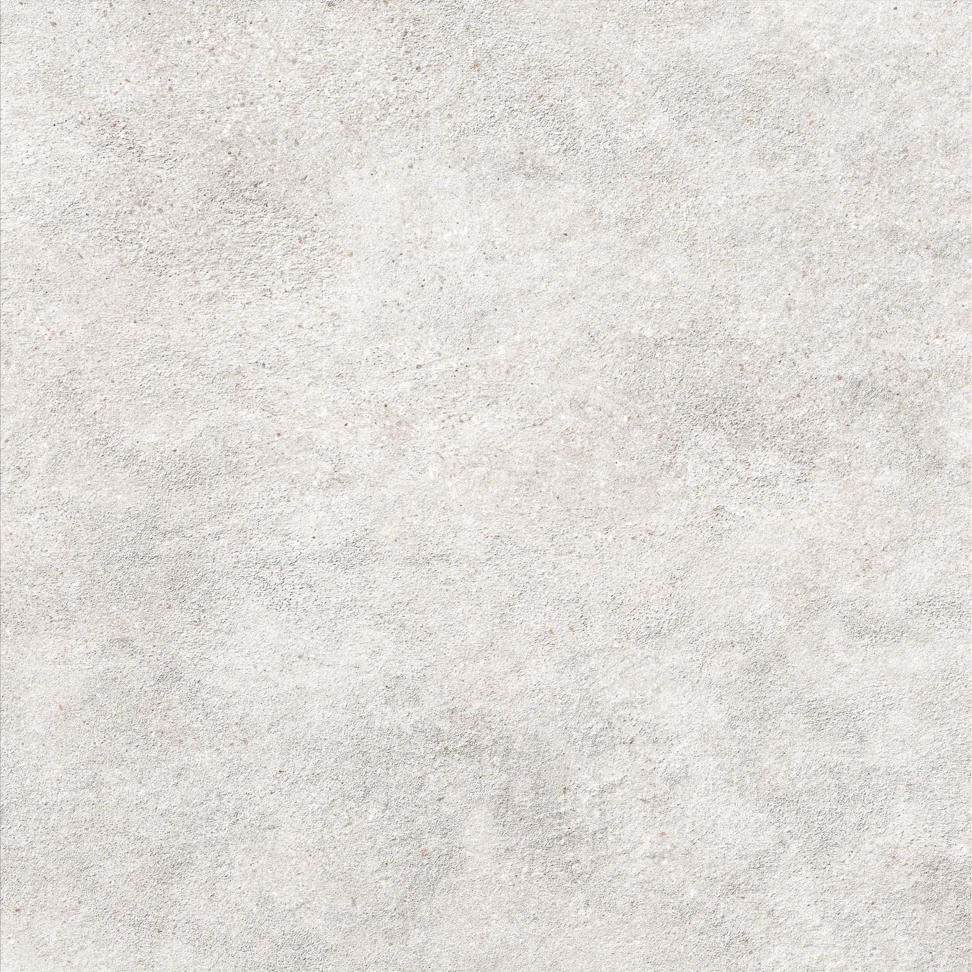 Rutschhemmende Feinsteinzeugfliese 60x60 cm in Betonoptik, helles Beige mit wolkiger, gesprenkelter Zementstruktur