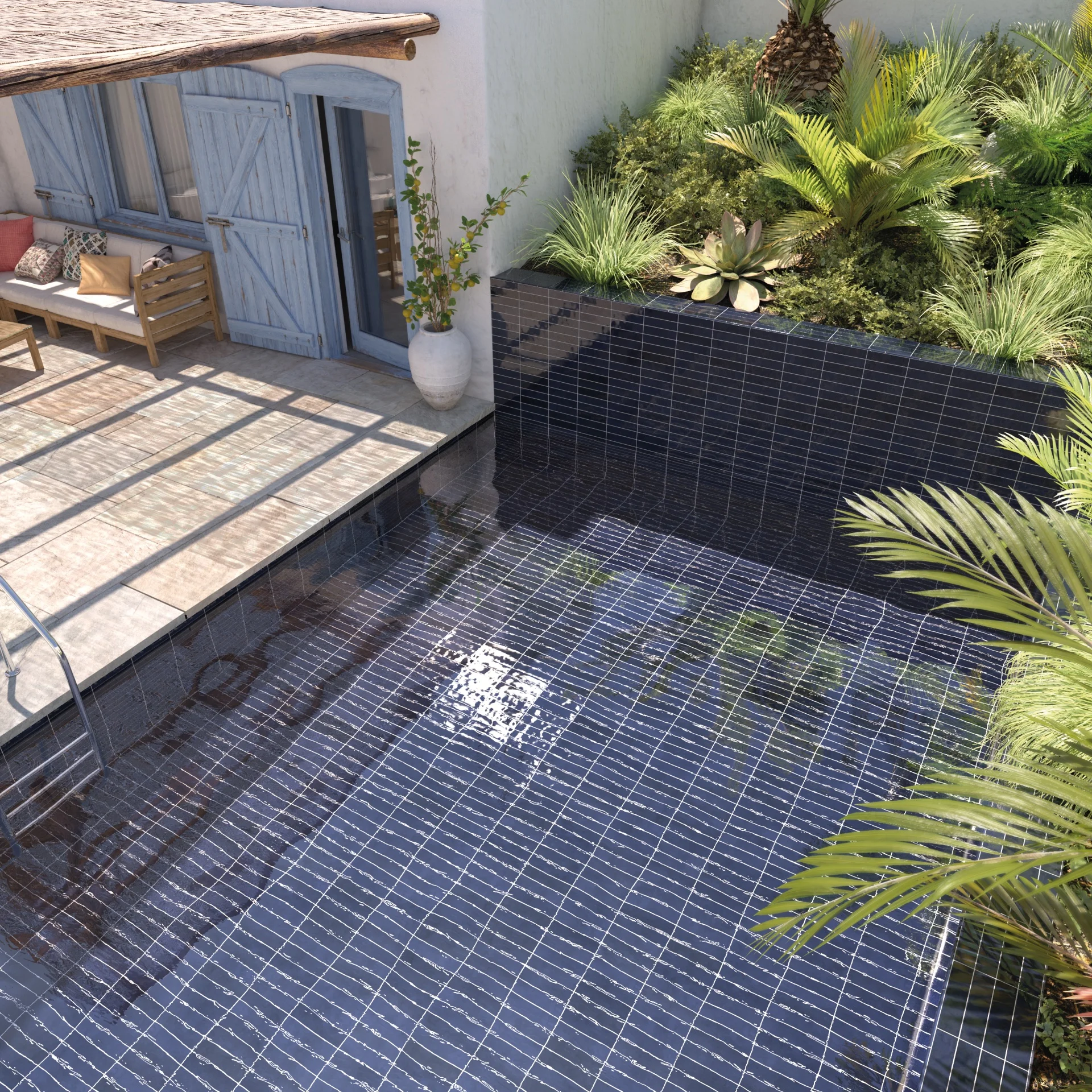 Equipe Tribeca Blue Note Glänzend - 6x24.6 cm | 8 mm