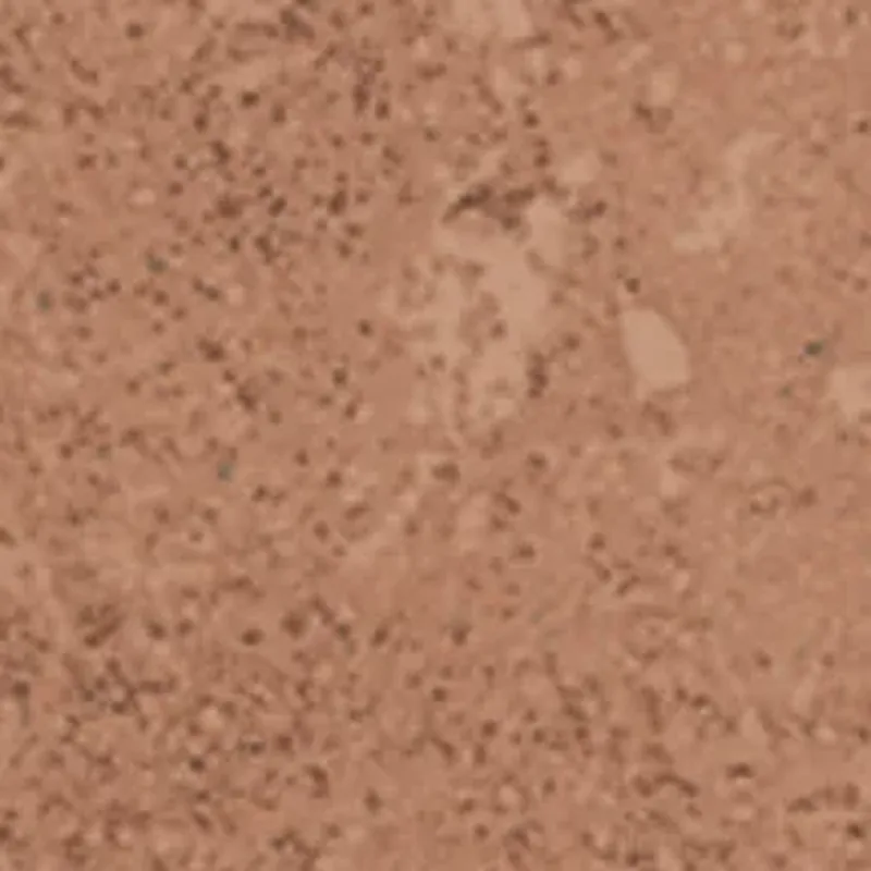 Warmer Terrakotta-rosa Untergrund mit Punkt-Tropfen-Mikro-Akzenten in matter handwerklicher Optik.