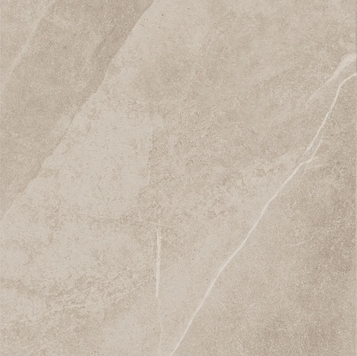 African Slate Taupe: Feinsteinzeugfliese 60×60 cm in warmem Graubeige mit hellen Schieferadern, matte Schieferoberfläche