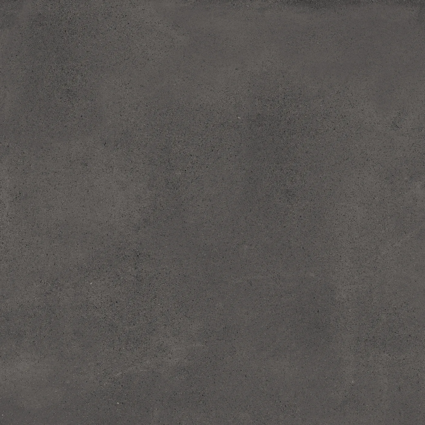 Anthrazitfarbene Bodenfliese 45×45 cm mit gleichmäßig durchgefärbter Fläche und feiner Körnung im Betonlook.