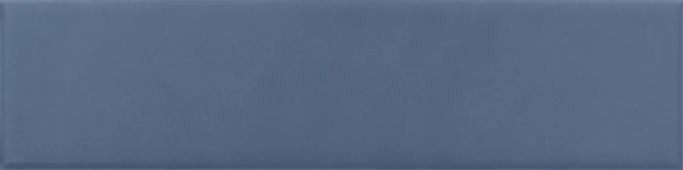 Equipe Costa Nova Banyan Blue Wandfliese 5x20 cm aus glasiertem Steingut, matt, glatte Oberfläche, für Innenwände.