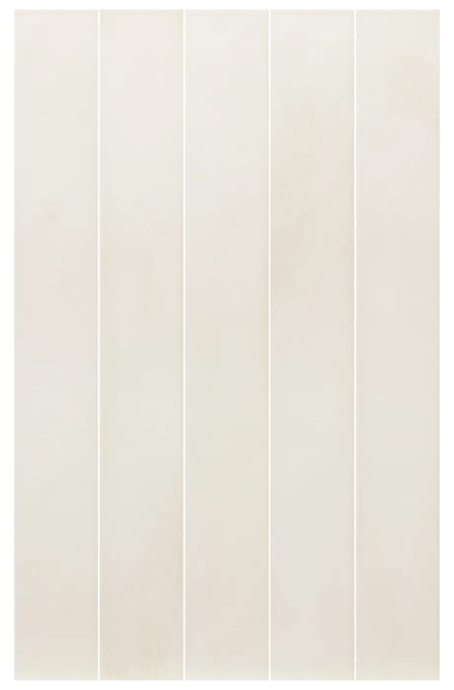 Equipe Stonella Bone, cremeweiße Feinsteinzeug-Riemchen 7,5x60 cm matt in frontaler Produktansicht